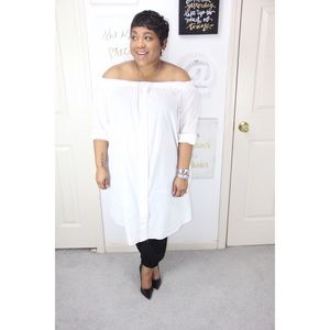 Off The Shoulder Tunic Dress